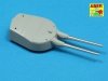 Aber 350L-31 Set of 8 pcs 381mm (15in) L42 Mk.I short barrels for Hood, Repulse, Queen Elisabeth, Vanguard (1:350)